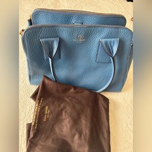 Kate Spade Slate Blue Pebbled Leather Bag